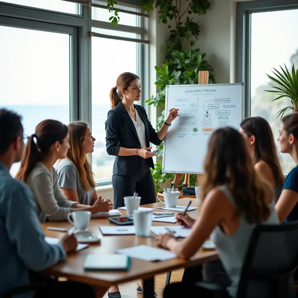 Professional digital solutions illustration